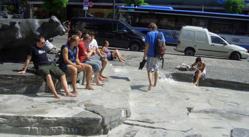 Brunnen am Rindermarkt München